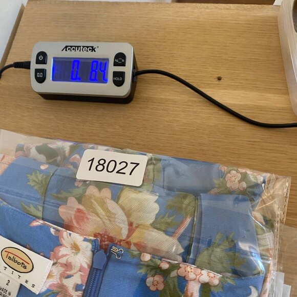 Talbots Dress Womens 2 Petite Blue Multi Floral Linen Blend A Line Empire Waist - Picture 11 of 11